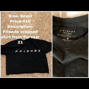 Friends crop top from forever 21
